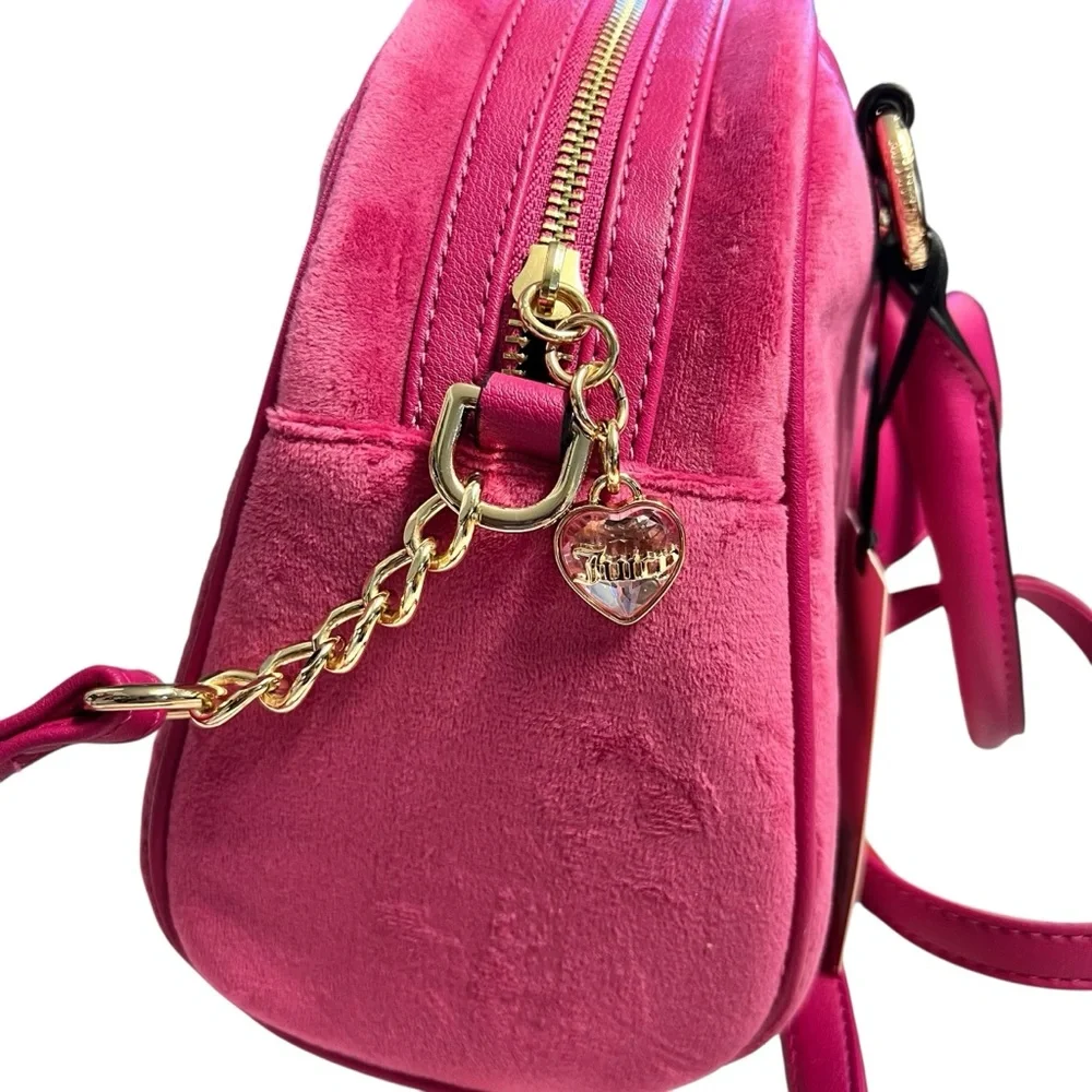 Juicy Couture NWT Pink Satchel with Gold Hardware and Detachable Strap